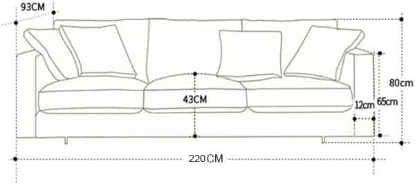 Minimalist White Sofa Set – Contemporary Comfort for Pakistani Homes - Image 2
