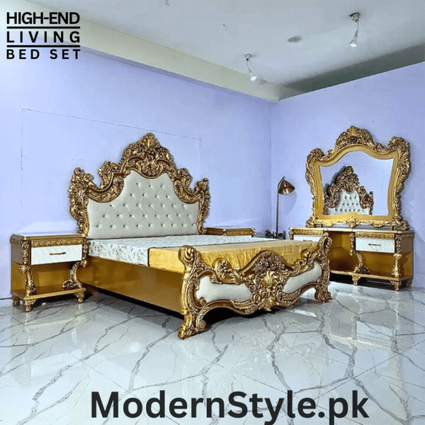 Luxury Modern Bed Set – Premium Pakistani Bedroom Furniture
