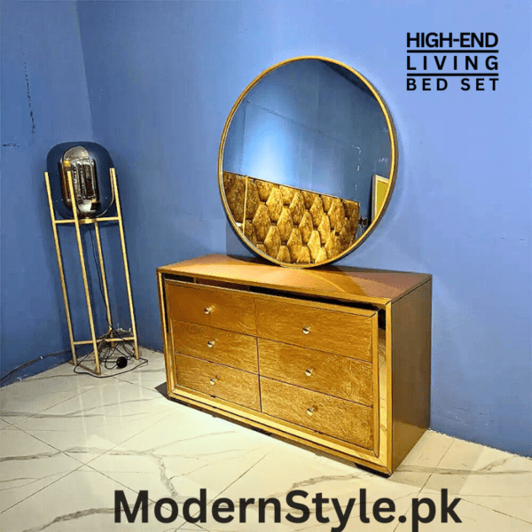 Premium Bed Set – Modern Bed Frame with Headboard & Side Tables - Image 5