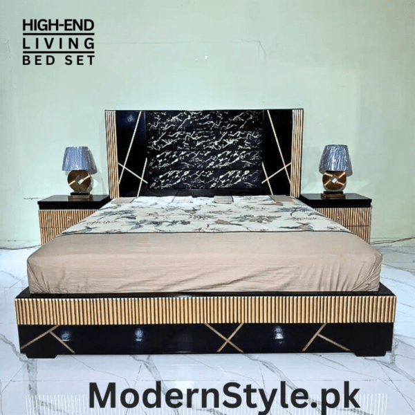 Royal Bedroom Set - Modern Luxury for Pakistani Homes - Image 3