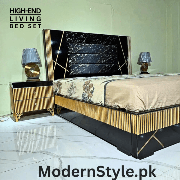 Royal Bedroom Set - Modern Luxury for Pakistani Homes - Image 4
