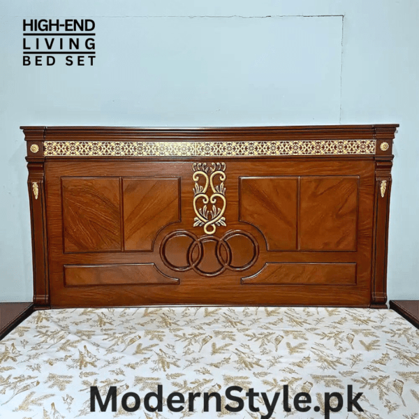 Royal Mughal Bed Set - Handcrafted Sheesham Wood King Size Bed with Storage - Image 8