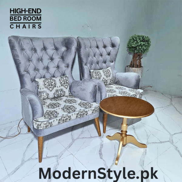 Modern Accent Bedroom Chairs – Stylish Vanity & Seating Chair for Pakistani Homes - Image 2