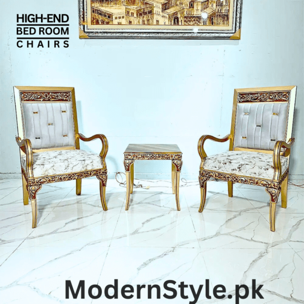 Luxury Bedroom Chairs – Elegant & Ergonomic Seating for Pakistani Homes