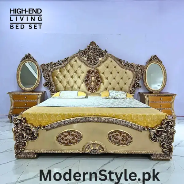 Premium Luxury Bed Set – Modern Comfortable Bedding for Pakistani Bedrooms - Image 2