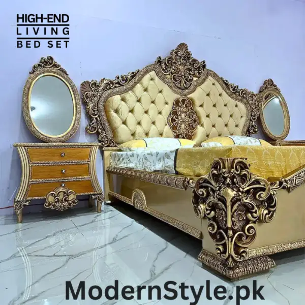 Premium Luxury Bed Set – Modern Comfortable Bedding for Pakistani Bedrooms - Image 6