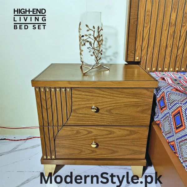 Marigold King Size Bed – Elegant Keekar Wood Bed Frame with High Gloss Finish - Image 5