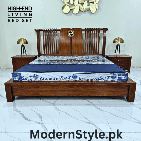 Royal Luxury Bed Set – Modern & Elegant Bedroom Ensemble - Image 2