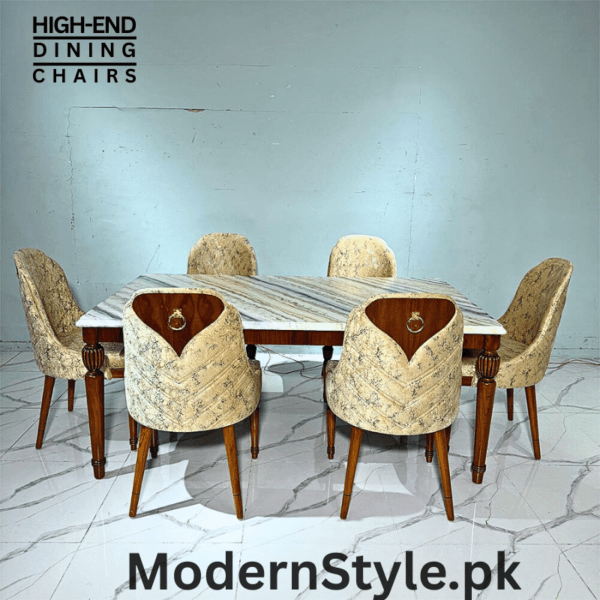 Sheesham Wood 6-Chair Dining Table – Handmade in Pakistan