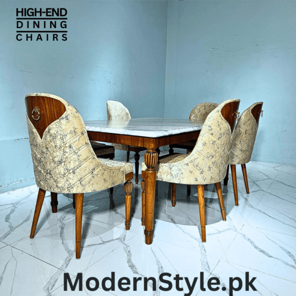 Sheesham Wood 6-Chair Dining Table – Handmade in Pakistan