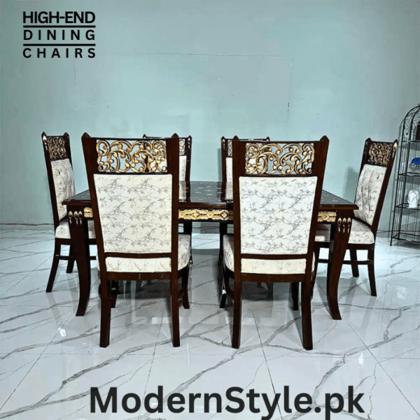 Modern 6-Seater Dining Table Set – Premium Family Dining Solution - Image 3