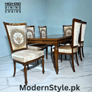 6-Seater Dining Table Set - Sheesham Wood Pakistani Furniture
