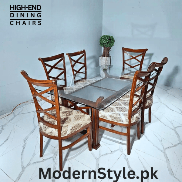 Modern 6-Seater Dining Set – Premium Comfort for Pakistani Homes - Image 2
