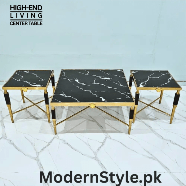 3-Piece Imported Center Table Set – Modern Luxury for Pakistani Homes