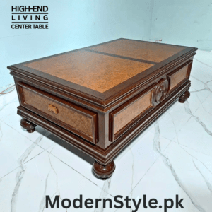 Sheesham Wood Center Table – Modern Pakistani Living Room Furniture