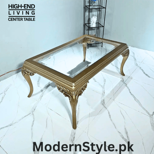 Modern Marble-Top Center Table – Premium Living Room Furniture - Image 2