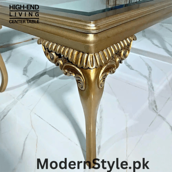 Modern Marble-Top Center Table – Premium Living Room Furniture - Image 3