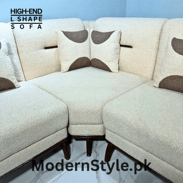Premium 8-Seater L-Shape Sofa – Luxury Corner Sofa Set for Pakistani Homes - Image 4