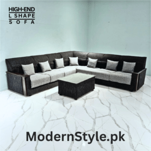Luxury 7-Seater L-Shape Sofa – Keekar Wood & Imported Fabric