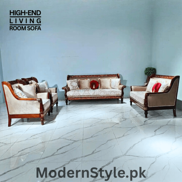 Luxury Sheesham Wood Sofa - Handcrafted Pakistani Lavish Sofa