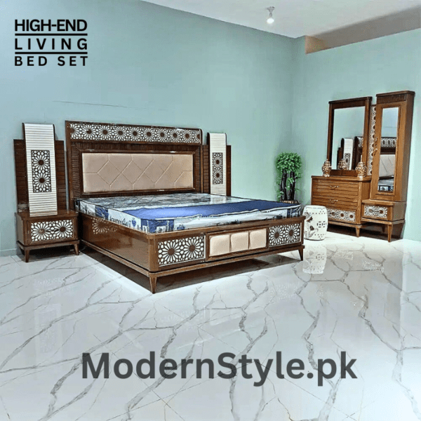Floral Bed Set - Luxury Flower Design Bedding for Pakistani Homes